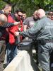 Border police officers from Skopje are trained on how to better detect illegal cross-border crossings and crimes, as part of an OSCE-supported training in Hungary. Budapest, 23 April 2015. (OSCE/Gabor Kemeny)