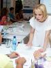 The workshop’s facilitator, Carolina Ungureanu, walks participants through stakeholder analysis and explains the importance of identifying partners that are best suited for each set of proposed activities, Vadul-lui-Vodă, 2 August 2015.  (OSCE/Liubomir Turcanu)
