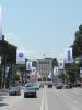 OSCE flags wave along Tirana’s main boulevard on the occasion of the 25th anniversary of the OSCE Presence in Albania, May 2022.  (OSCE/Joana Karapataqi)