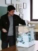 A voter casting his ballot at a polling station in the city of Topola during Serbia's early parliamentary elections, 16 March 2014. (OSCE/Thomas Rymer)
