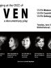Flyer for the staging of the documentary play SEVEN at the OSCE (OSCE)