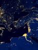 Satellite map of Mediterranean region's cities night (iStockphoto/Gianluca D'Auri Muscelli)