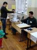 A voter in Sofia casting his ballot during Bulgaria's early parliamentary elections, 5 October 2014. (OSCE/Thomas Rymer)