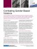 A cover for the Combating Gender-based violence Factsheet (OSCE)