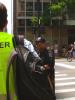 An OSCE/ODIHR observer monitors an assembly during the NATO Summit in Chicago, 20 May 2012.
 (OSCE)