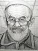 Sketch of Azimjan Askarov, prominent Kyrgyzstani human rights defender, drawn by himself during his time in prison in Bishkek.  (OSCE)