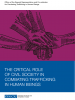 Cover for the publication "The Critical Role of Civil Society in Combating Trafficking in Human Beings". (OSCE)