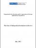 Thumbnail cover of the "The State of Independent Institutions in Kosovo" report (OSCE)