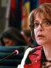 Maria Grazia Giammarinaro, the OSCE Special Representative and Co-ordinator for Combating Trafficking in Human Beings, speaks to the 11th High-level Alliance against Trafficking in Persons conference. Vienna, 20 June 2011. (OSCE/Susanna Lööf)