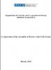 Thumbnail cover of the "Co-operation of the Assembly of Kosovo with Civil Society" report (OSCE)