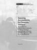 Cover of the Ensuring  Accountability  for Domestic  Violence publication. (OSCE)
