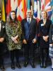 Experts, together with the OSCE Representative on Freedom of the Media, Harlem Désir, at the roundtable on the impact of artificial intelligence on freedom of expression, in Vienna, 10 March 2020. (OSCE/Micky Kroell)