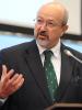 OSCE Secretary General Lamberto Zannier delivering the opening remarks at the OSCE Security Days event on climate change and security, Vienna, 28 October 2015.  (OSCE/Micky Kroell)