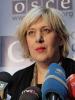 OSCE Representative on Freedom of the Media Dunja Mijatović addressing media at the first OSCE South East Europe Media Conference, Sarajevo, 14 October 2011. (OSCE/V. Pribilović)