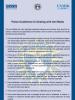 Cover of the Journalists' guidelines for dealing with the police and police guidelines for dealing with the media. (OSCE)
