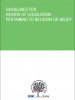 Front cover of the "Guidelines for Review of Legislation Pertaining to Religion or Belief" (OSCE)