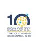 'Deset godina borbe protiv diskriminacije u Bosni i Hercegovini', program konferencije, naslovnica (OSCE)