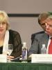 File photo: The OSCE Representative on Freedom of the Media, Dunja Mijatović (l), alongside Lithuanian Foreign Minister Audronius Ažubalis, Vilnius, 7 June 2011. (OSCE/Jonathan Perfect)