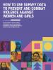 How to use survey data to prevent and combat violence against women and girls  cover  (OSCE)