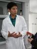 A scientist working on water issues demonstrates equipment used in the local laboratory, Almaty, 6 November 2014.  (OSCE/Madina Ibrasheva)