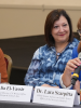 OSCE Senior Adviser on Gender Equality, Lara Scarpitta addressing the participants of the panel discussion on women’s leadership in peacebuilding and conflict, 27 June 2023. (OSCE)