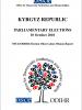 Cover for the report on Kyrgyzstan, Parliamentary Elections, 10 October 2010: Final Report. (OSCE)