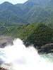 Water gushing from the Koman hydroelectric power plant in the North of Albania, June 2004. (Suela Shala/OSCE)