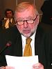 OSCE Chairman-in-Office, Slovenian Foreign Minister Dimitrij Rupel, speaking at the opening session of the Annual Security Review Conference in Vienna, 21 June 2005. (OSCE)