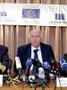 International observers hold a news conference in Kyiv following the second round of the presidential election in Ukraine, 22 November 2004. (OSCE/Rasto Kuzel)