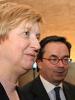Polish Foreign Minister Anna Fotyga with ODIHR Director Ambassador Christian Strohal during a visit to the ODIHR, 20 February 2007. (OSCE/Sarah Crozier)