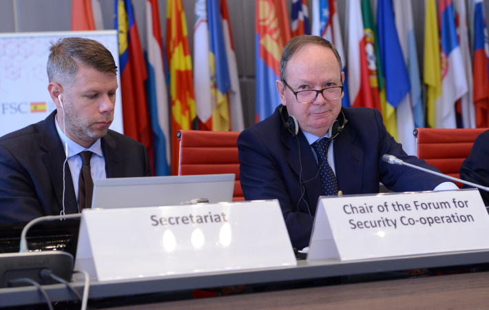 Chairperson Cristóbal Valdés, Ambassador and Permanent Representative of Spain to the OSCE at the Forum for Security Co-operation (FSC).  (OSCE)