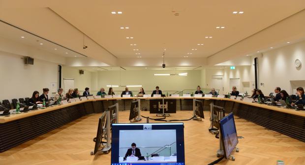 Participants of the interactive roundtable in Vienna on addressing risks of human trafficking for sexual exploitation in the context of major sporting events (OSCE)