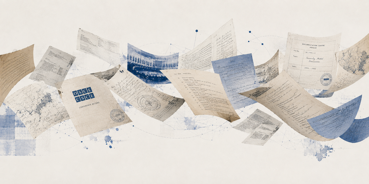 Papers and documents scattered in the air with a blue tint, against a light background.