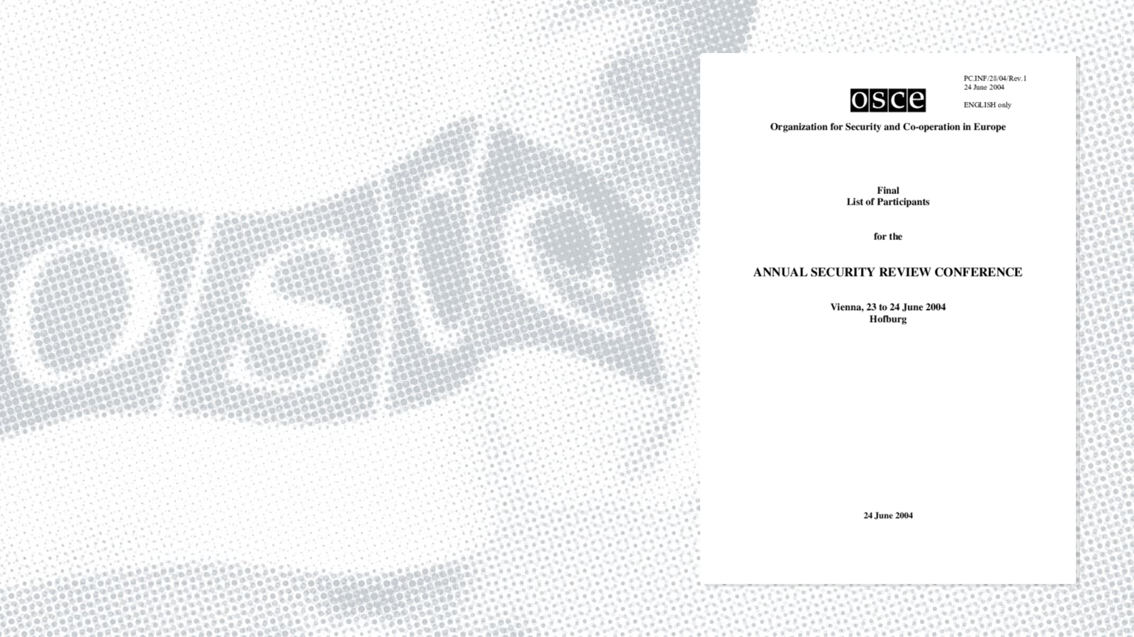 List of participants