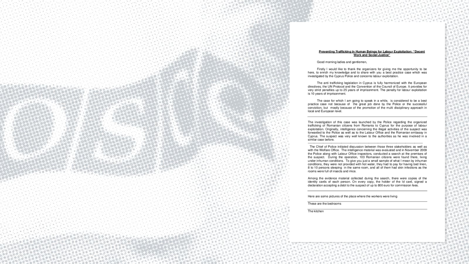 Segment 2 - Panel 4: Speech by Rita Superman Segment 2 - Panel 4: Speech by Rita Superman