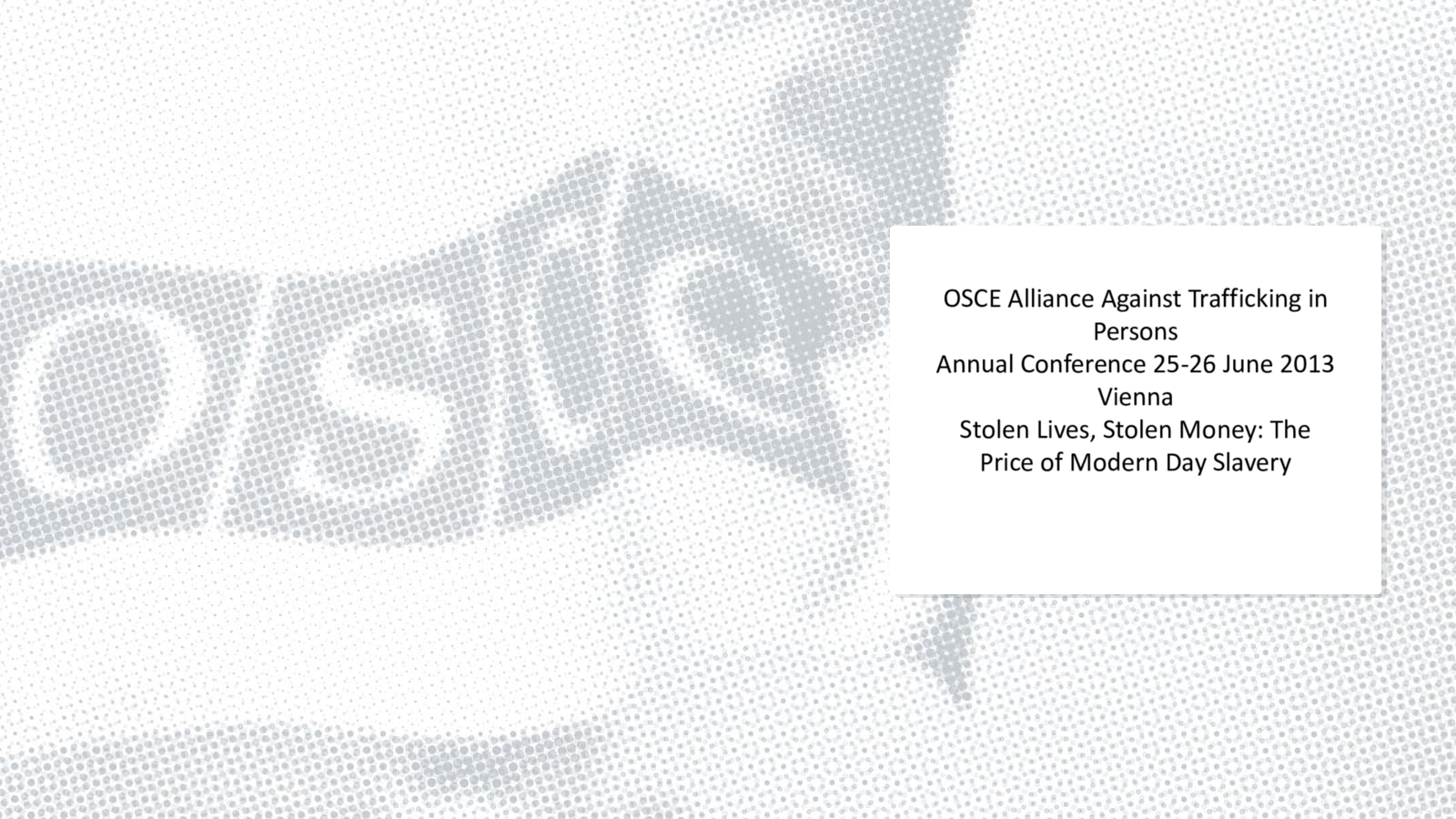 Panel 1 Slides by David Richardson, Professor of Economic History, Hull University, UK