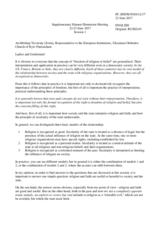 Session 1, Address by Archbishop Yevstraty, Representative to the European Institutions, Ukrainian Orthodox Church of Kyiv Patriarchate