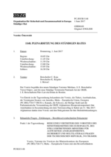 Journal der 1148. Plenarsitzung des Ständigen Rates 