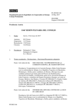 Diario de la 1146ª Sesión plenaria del Consejo Permanente