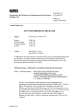 Journal der 1137. Plenarsitzung des Ständigen Rates 