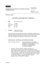 Giornale della 1137a Seduta plenaria del Consiglio permanente