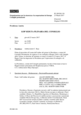 Giornale della 1138a Seduta plenaria del Consiglio permanente