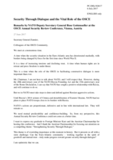 Remarks by Ms.  Rose Gottemoeller, Deputy Secretary General 