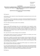 Statement by Dr. Gagik Hovhannisyan, Director of Arms Control and International Security