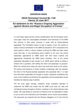 Statement by the Maltese EU Presidency on the Russia’s ongoing aggression against Ukraine and illegal occupation of Crimea