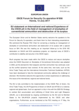 Statement by the Estonian EU Presidency in response to the presentations by Colonel P. Chaudhuri, by Mr. A. Gusev, by Mr. A. Sarban