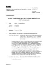 Diario de la 1142ª Sesión extraordinaria del Consejo Permanente