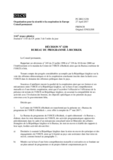 Décision No 1250 du Conseil permanent