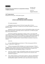 Decisione N.1250 del Consiglio permanente