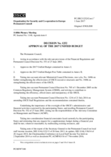 Permanent Council Decision No. 1252 Permanent Council Decision No. 1252